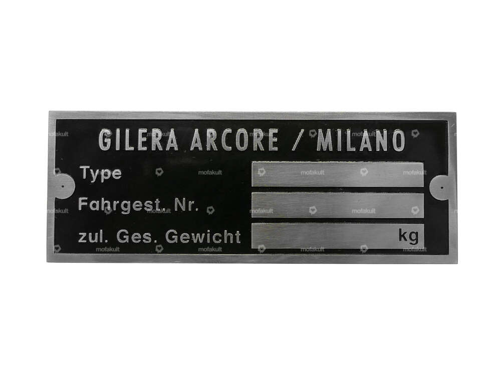 Nameplate | Gilera Arcore / Milano Carousel Image 1