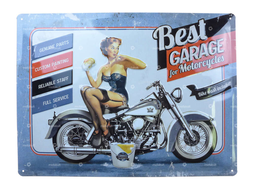 Nostalgic Art Plaque en tôle "Best Garage" 40 x 30 cm Carousel Image 1