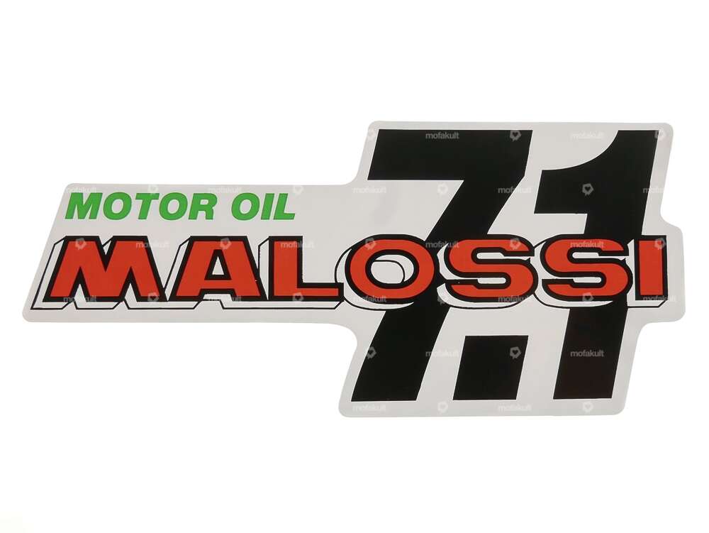 Autocollant "Malossi Motor Oil 7.1" 14 x 6.5 cm Carousel Image 1