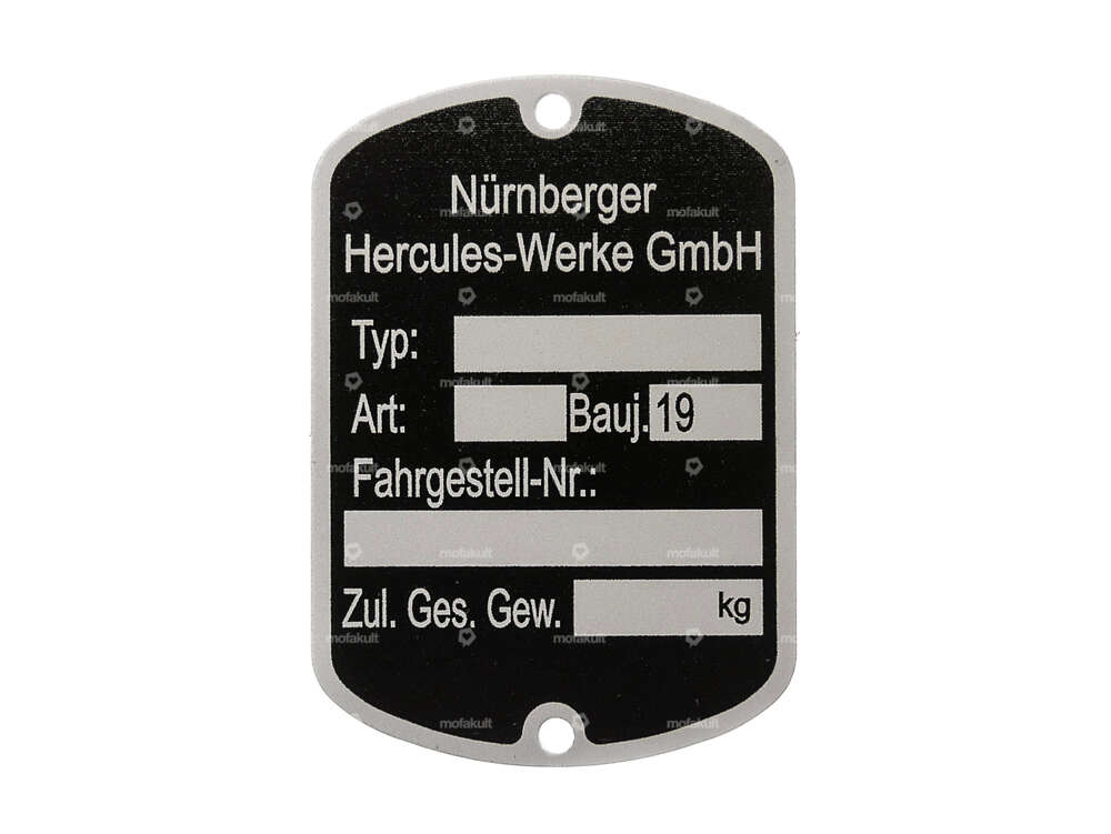 Plaque signalétique petite | Hercules Carousel Image 1