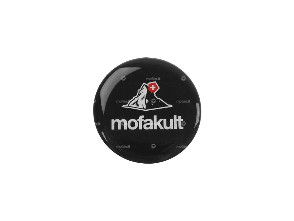 Autocollant mofakult noir 3D silicone Ø 34 mm Carousel Image 1