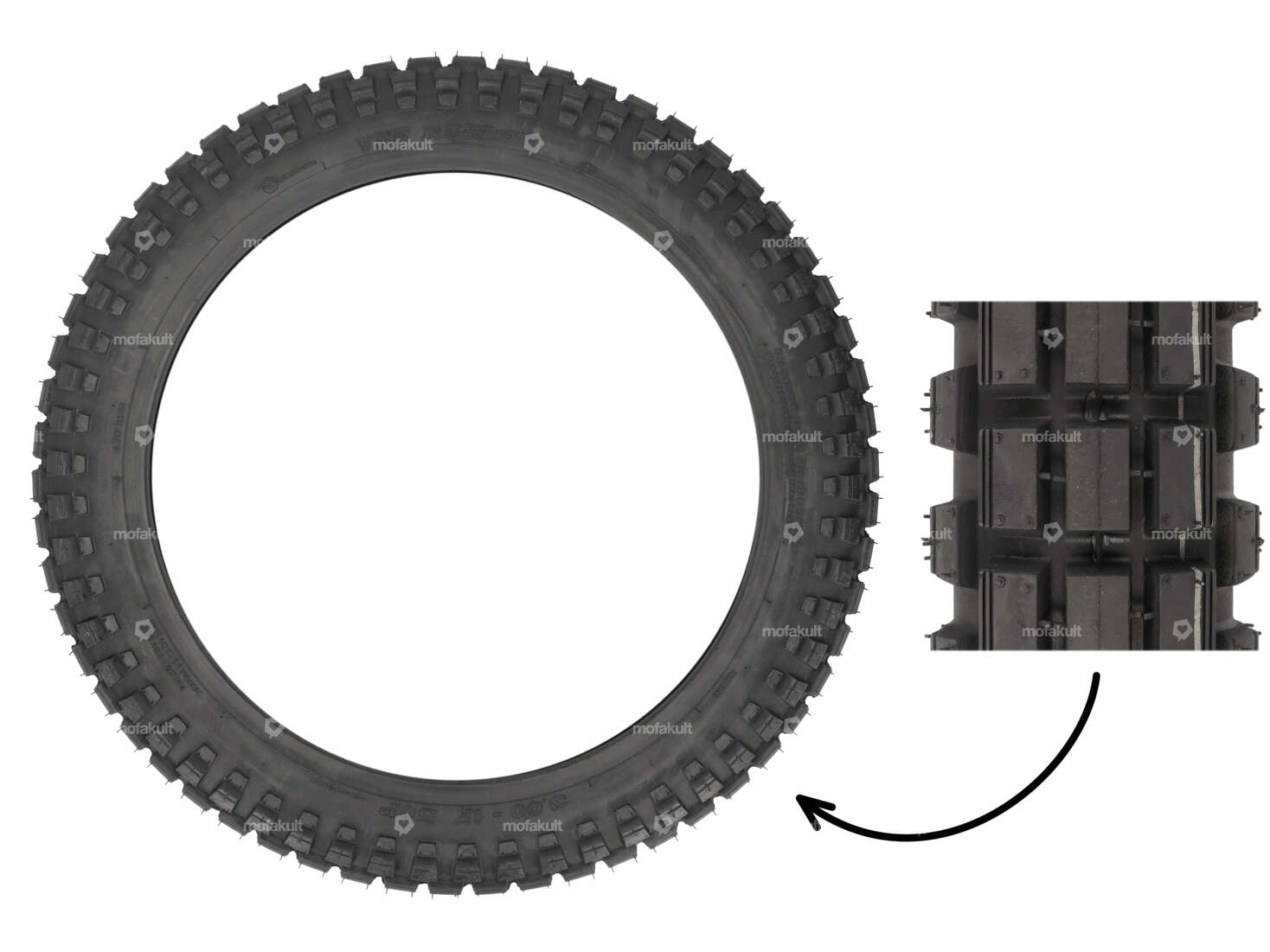 VeeRubber 3.00 x 17" tires VRM021 (V021) studs Carousel Image 1