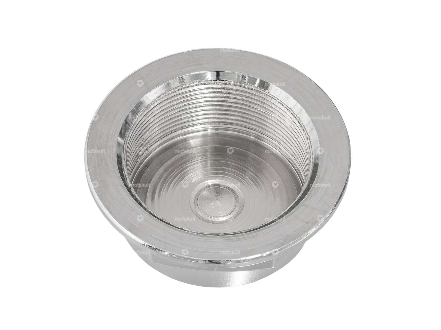 GPO Écrou de pivot de fourche M26x1 fermé Plaque de fourche Chrome Carousel Image 2