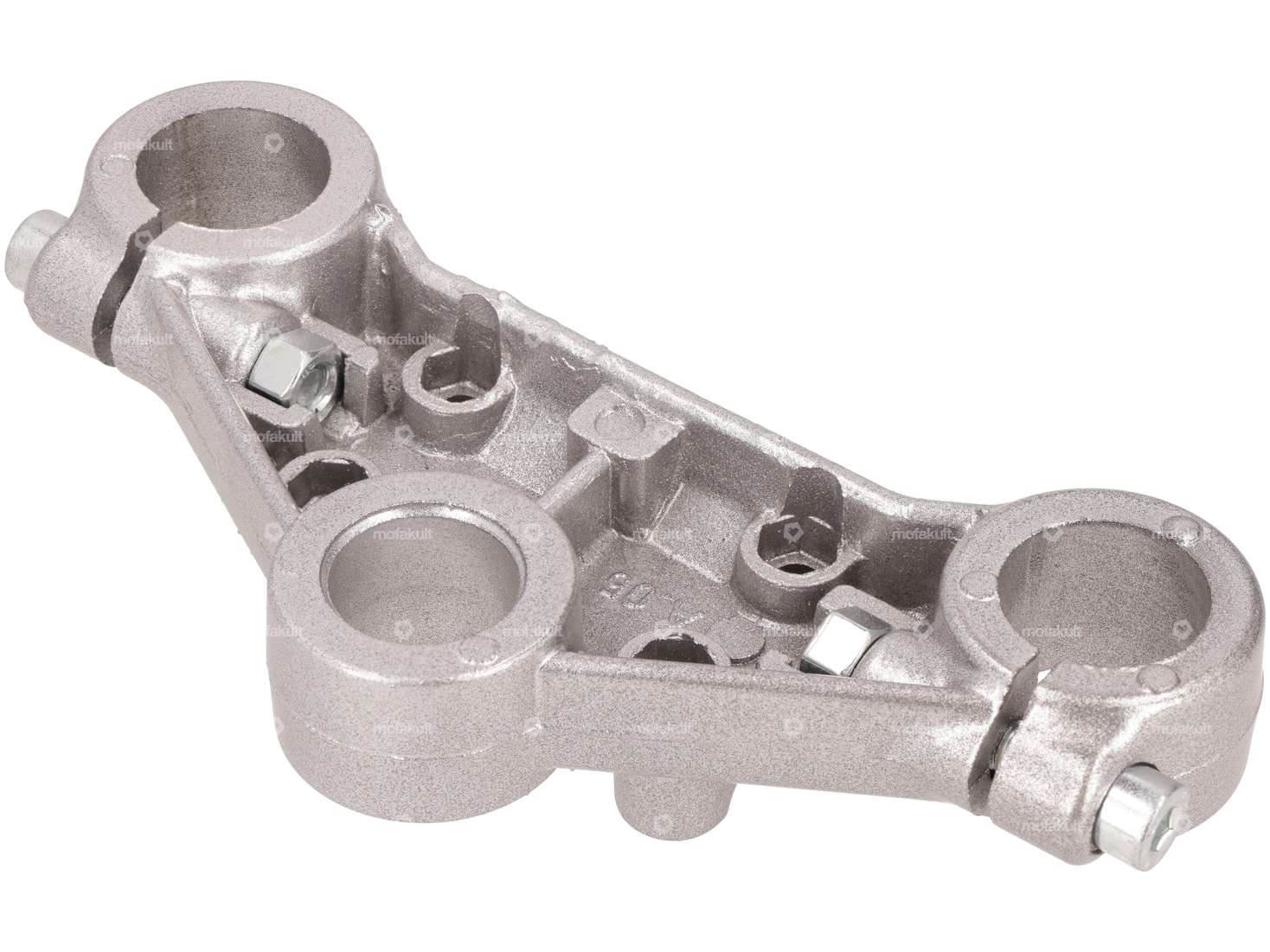 EBR Té de fourche supérieur alu (Ø 28 mm longerons) argenté Carousel Image 2