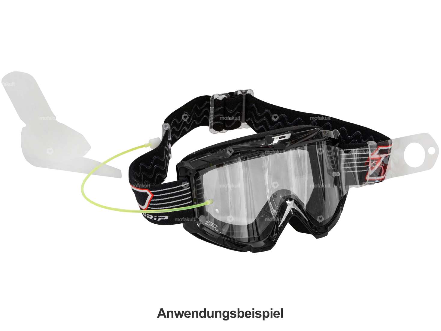 Fil de rechange ProGrip avec suspension pour lunettes de cross Green-System Carousel Image 3