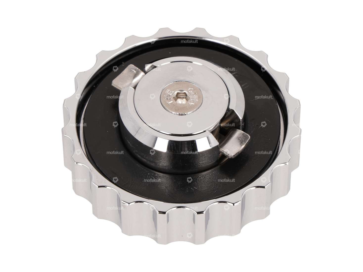 66HEROES Tank cap "Pony" bayonet 30 mm chrome Carousel Image 2