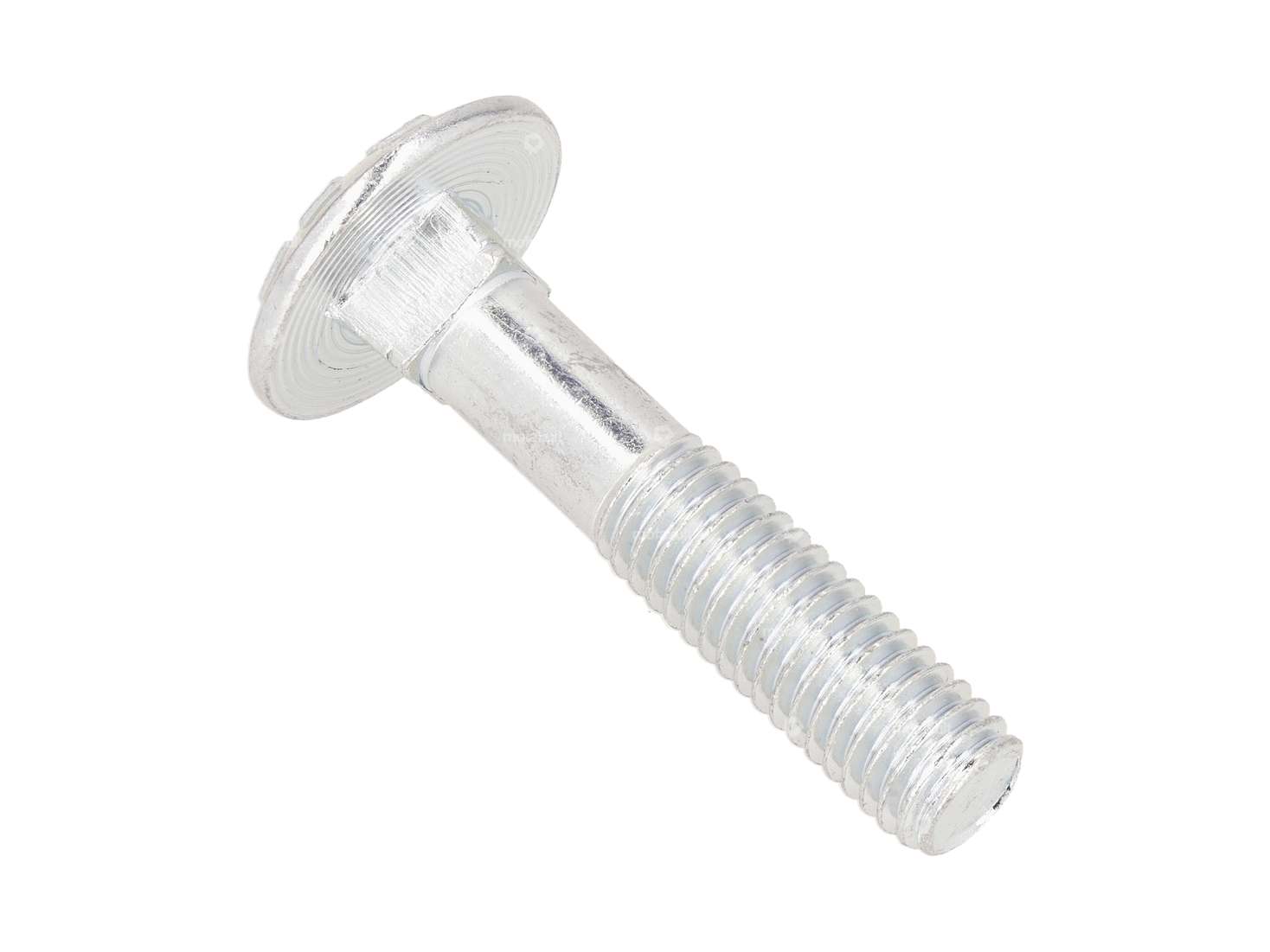 M8x40 carriage bolt, galvanized shank with nut Carousel Image 2