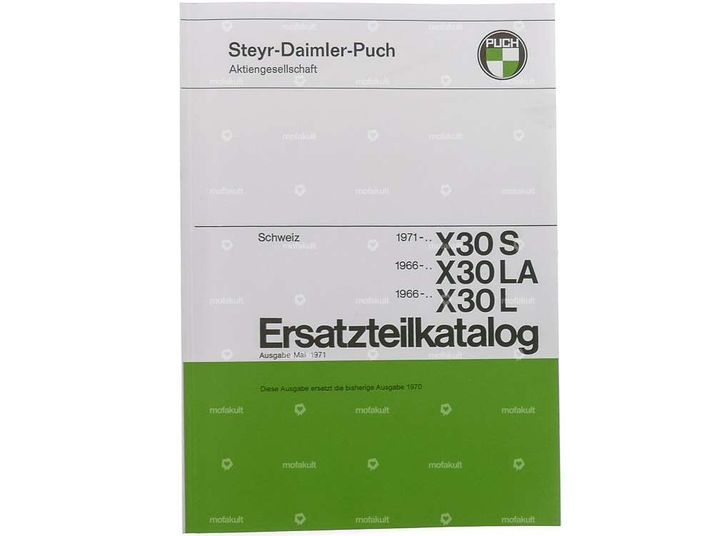 Catalogue de pièces détachées | Puch X30 S, L, LA (Velux) Carousel Image 1