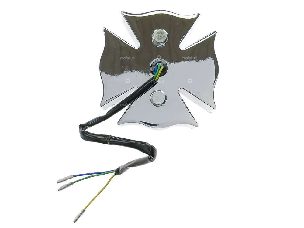 GPO rear light "Arizona" chrome / white Carousel Image 2