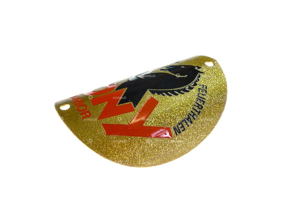 "Pony" brand plate on the head tube (curved) Carousel Image 2