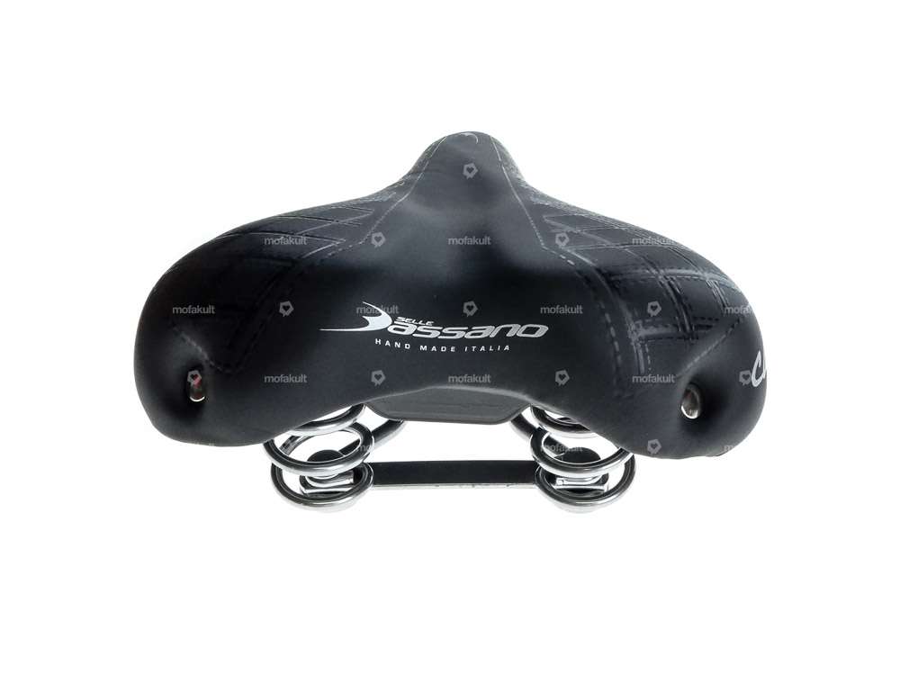 Selle Comfort à ressorts en tonneau, noire Carousel Image 5