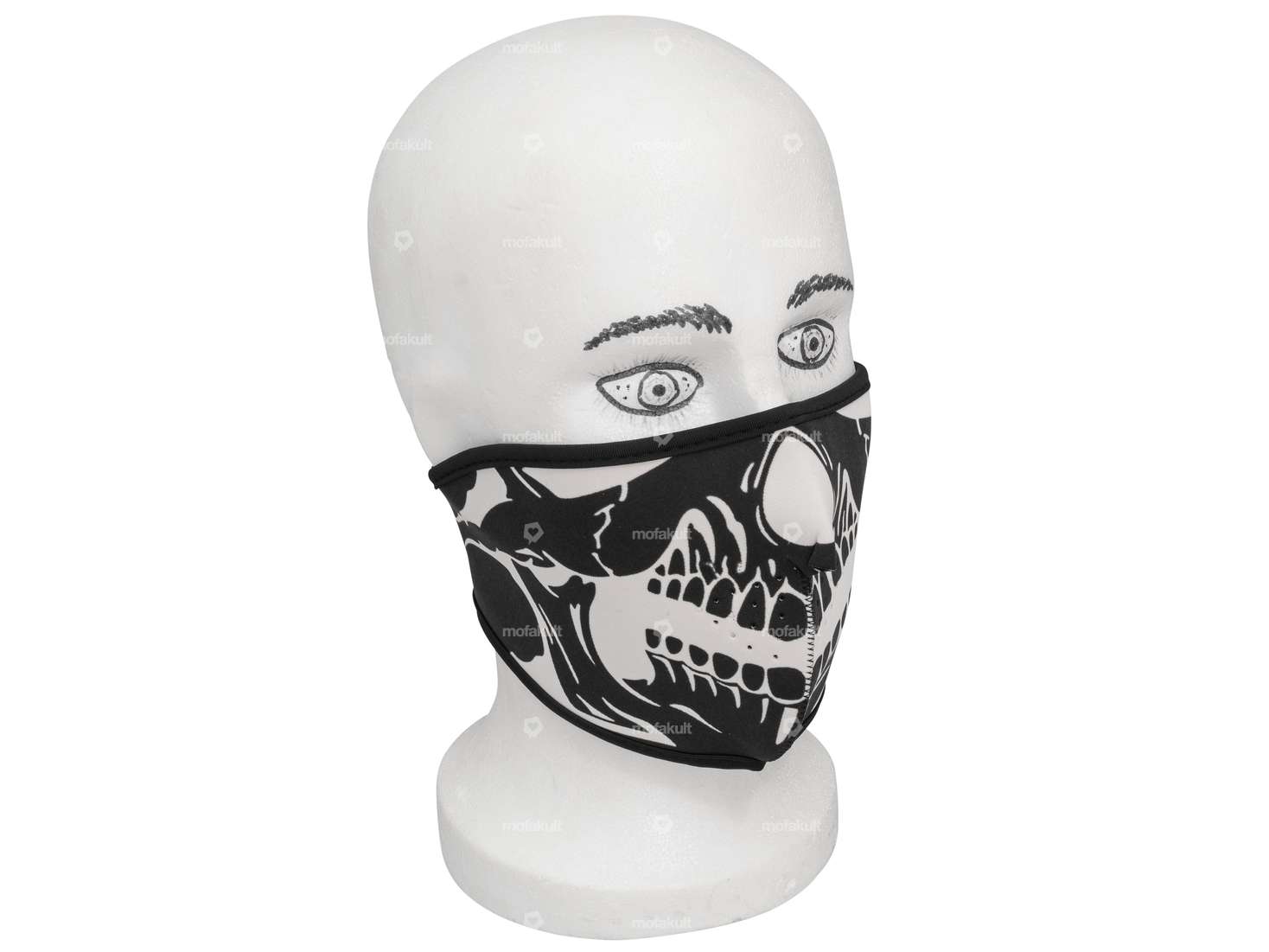 Masque facial "Skull" noir Carousel Image 1