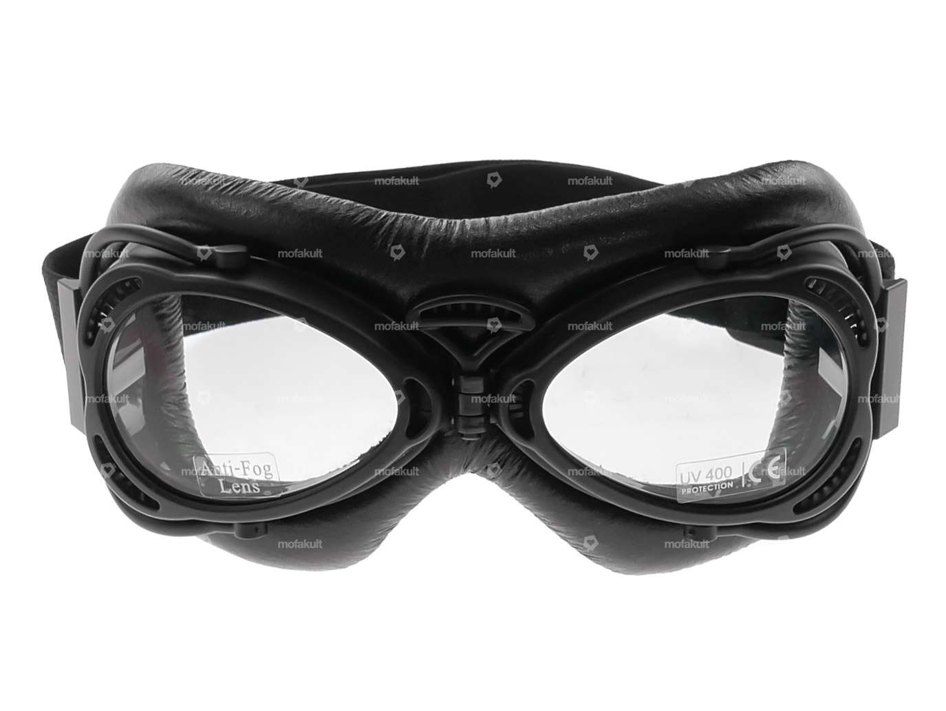 Lunettes d'aviateur vintage noires Carousel Image 3