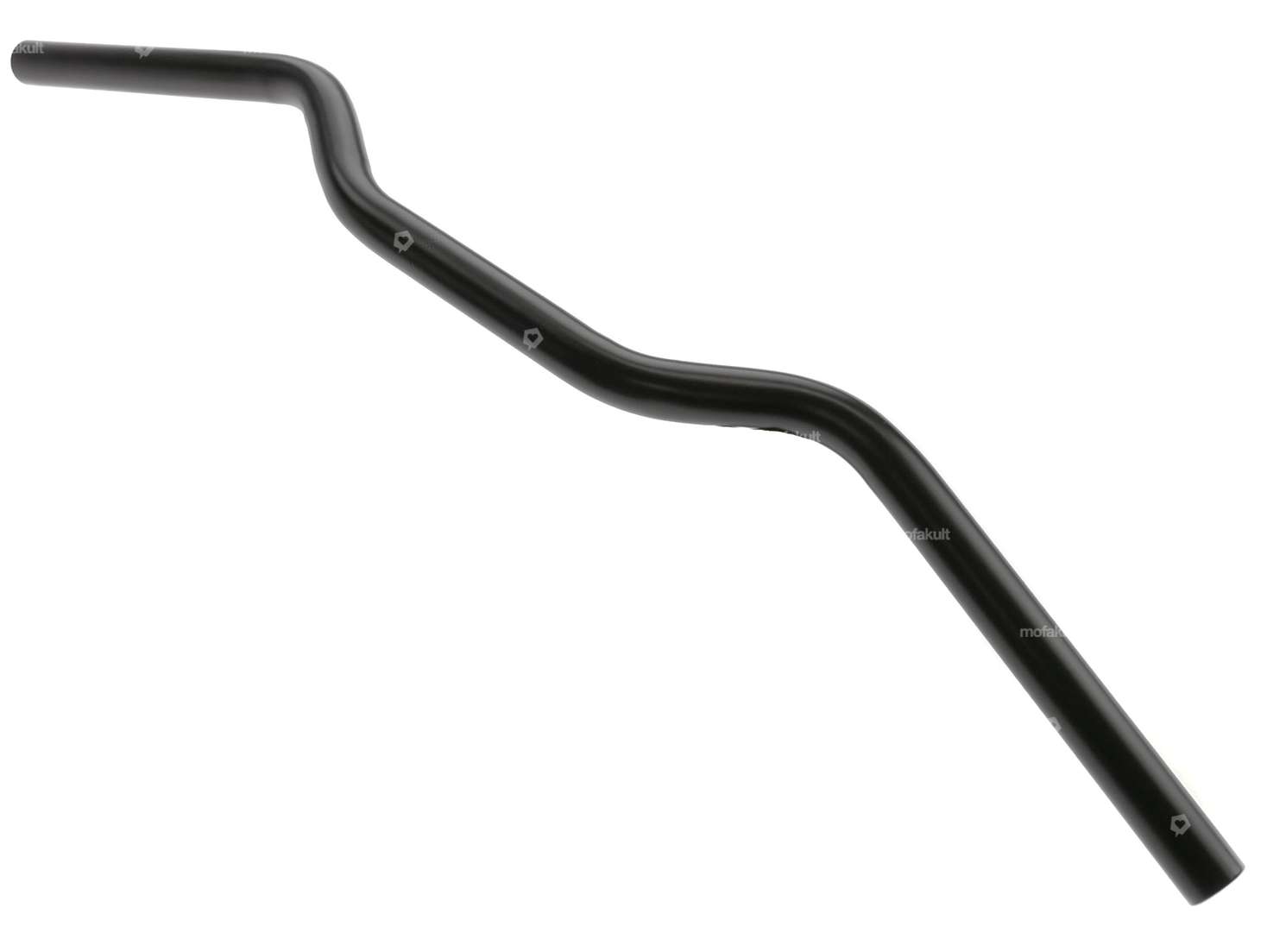 Guidon plaque de fourche 6 cm incurvé Street noir Carousel Image 2