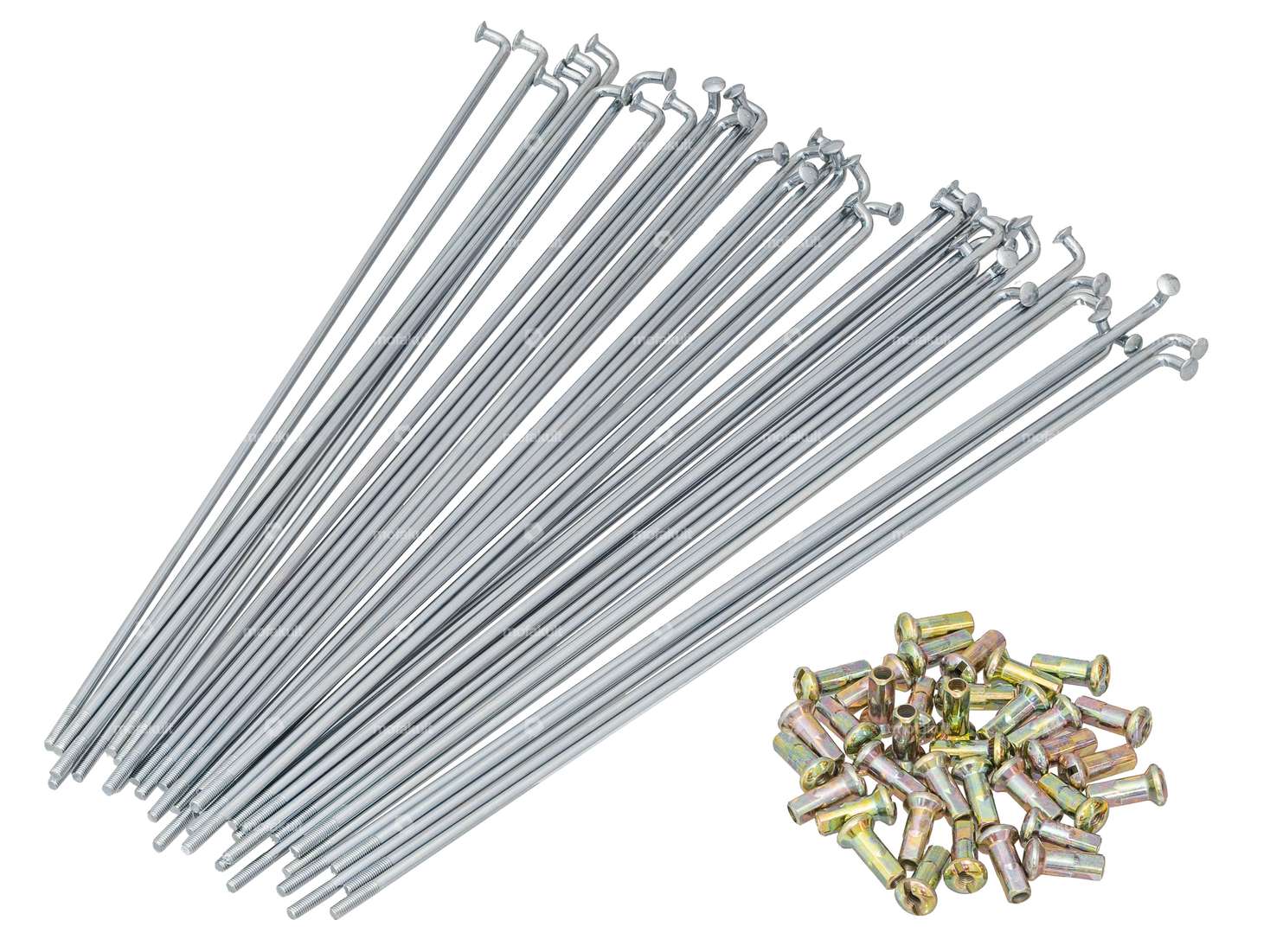 GPO Jeu de rayons avec embout (2.9 x 198 mm) acier galvanisé Carousel Image 1