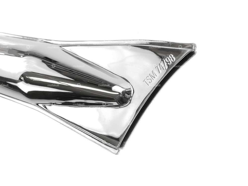 Pot d'échappement (28/56mm) chromé court Carousel Image 3