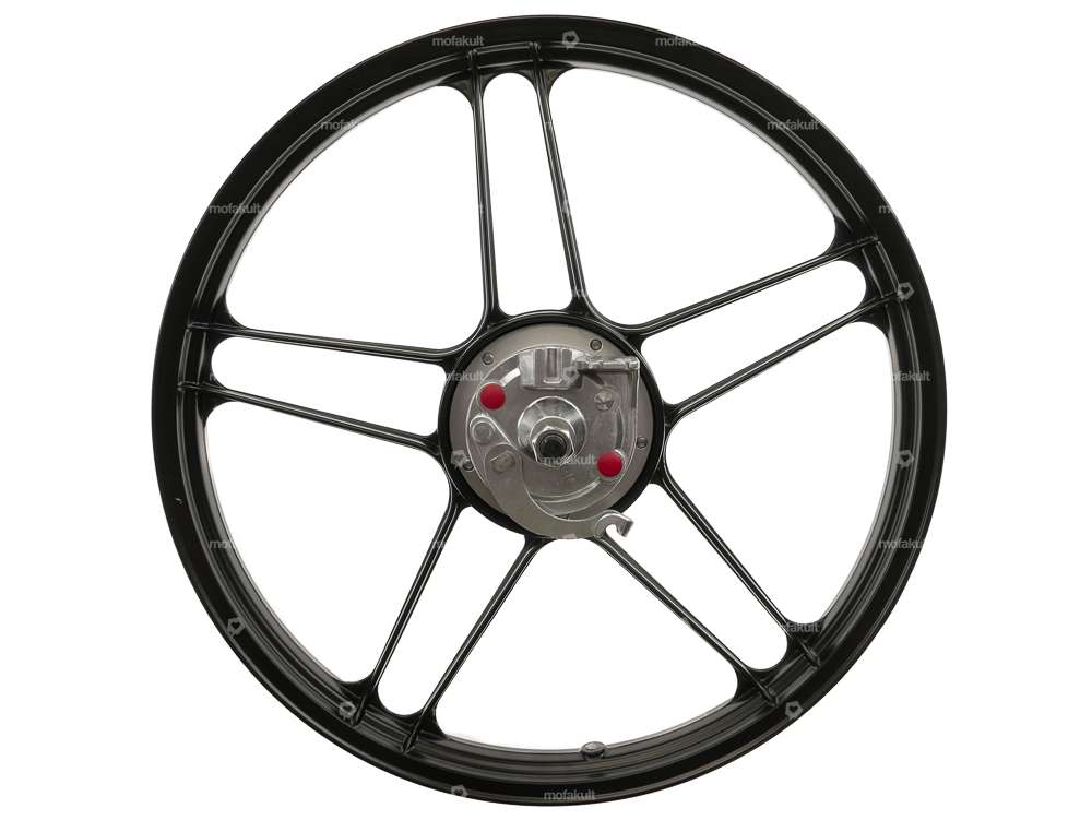 Kit de roues avant en fonte noire | Puch Maxi, Supermaxi, X30 NG-2AH Carousel Image 2