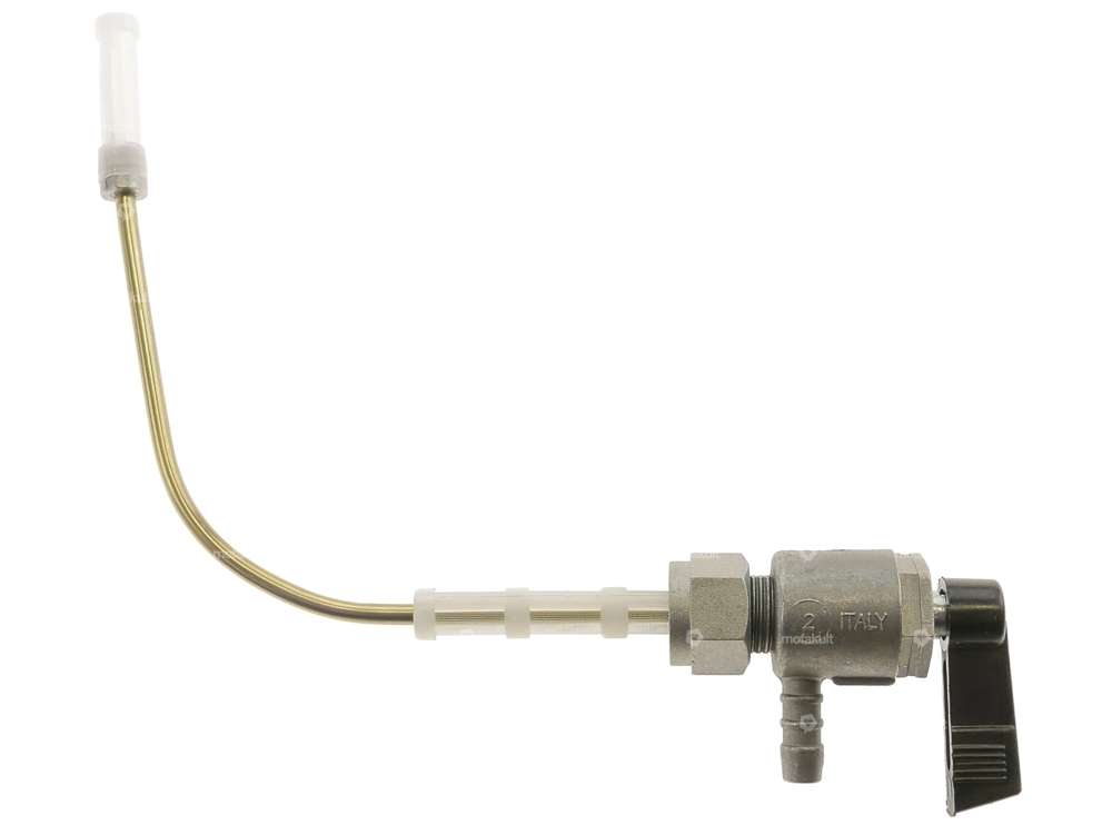 Robinet d'essence OMG horizontal M12x1 (avec écrou) sortant par le bas | Piaggio Ciao Carousel Image 2