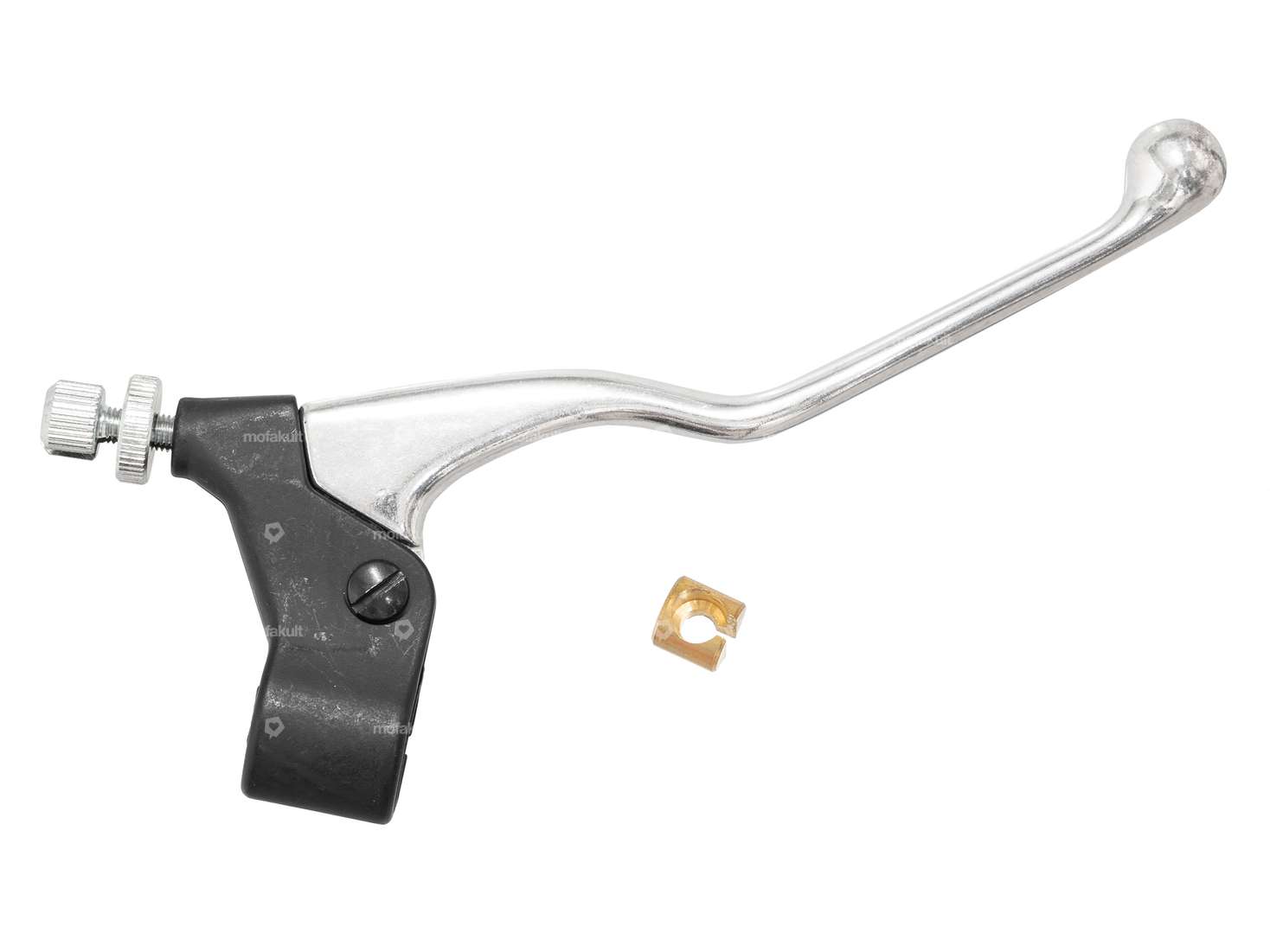 Poignée de frein Domino en alu, droite, noire Carousel Image 1