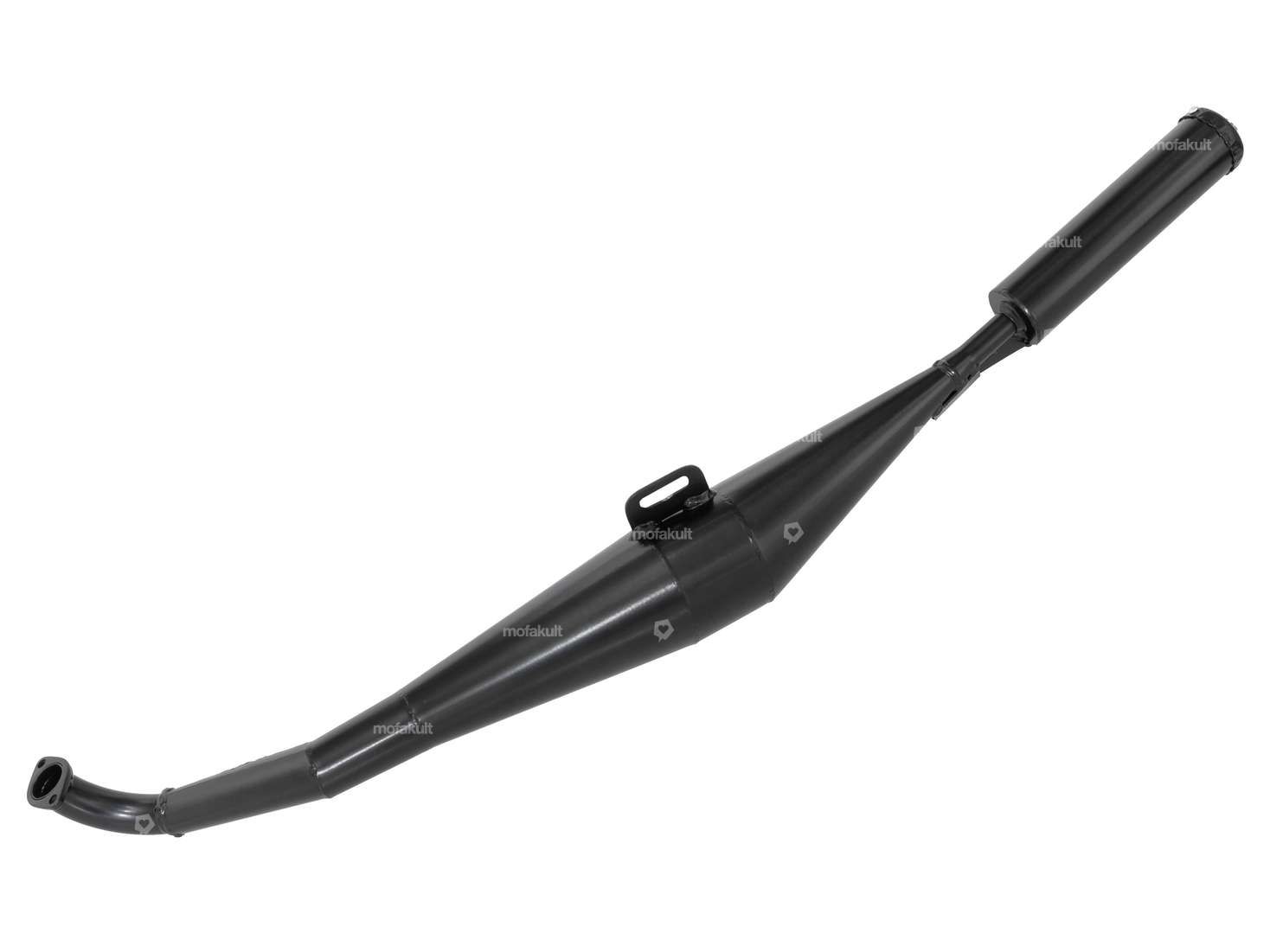 HOMOET Échappement P8 spécial noir | Puch (sortie inclinée) Carousel Image 1