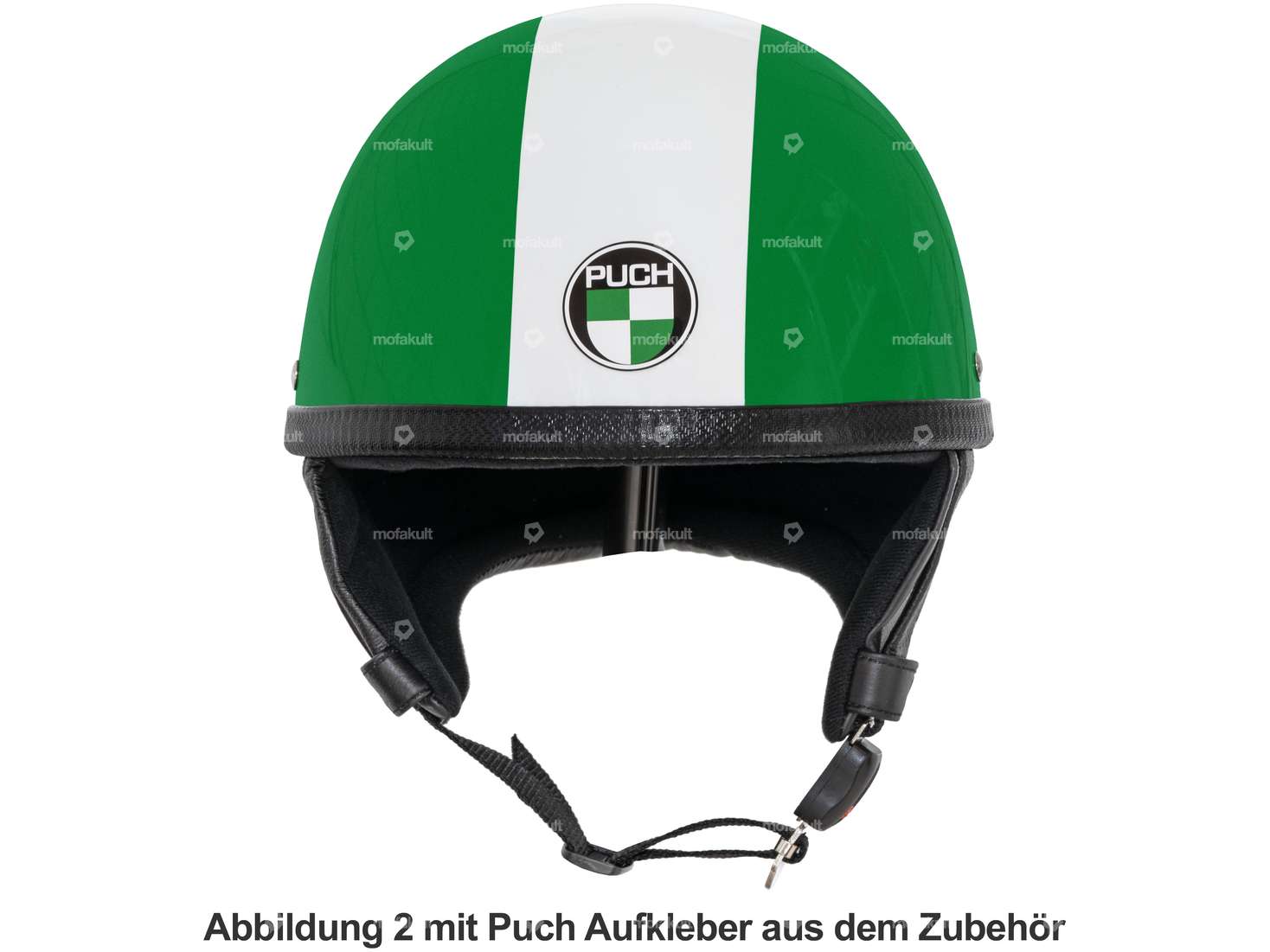 Casque "Pot" Puch Edition (S - XXL) vert / blanc Carousel Image 2