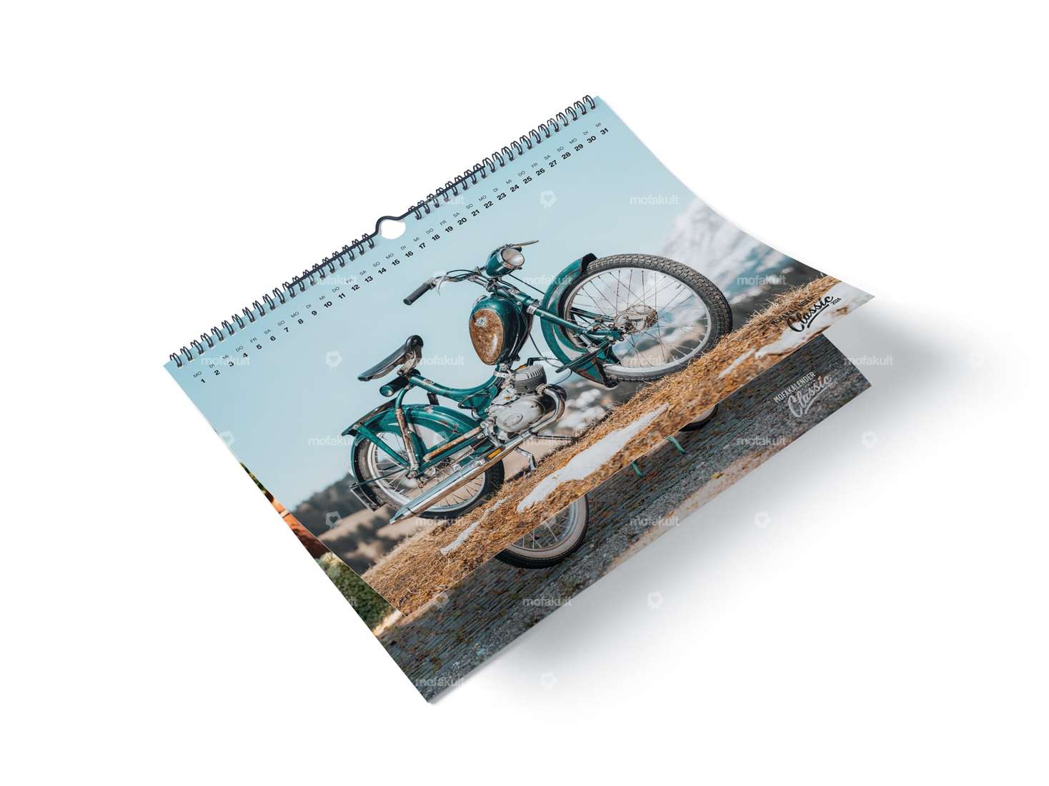 2024 Calendrier "Classic" pour cyclomoteurs Carousel Image 2