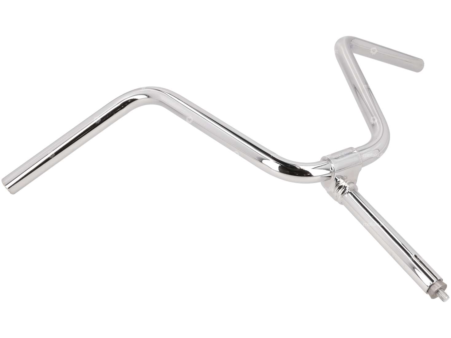Handlebar stem 23 cm curved chrome Carousel Image 2