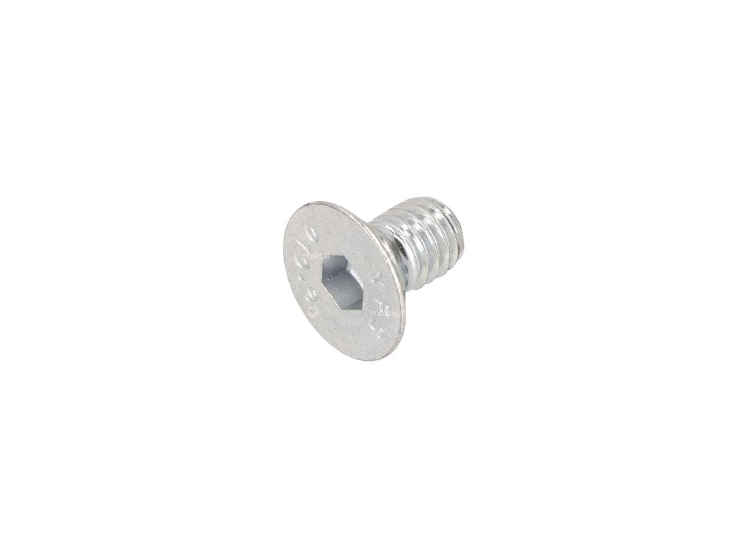 Screw M6x10 countersunk head hexagon socket, galvanized (10.9 strength) Carousel Image 1