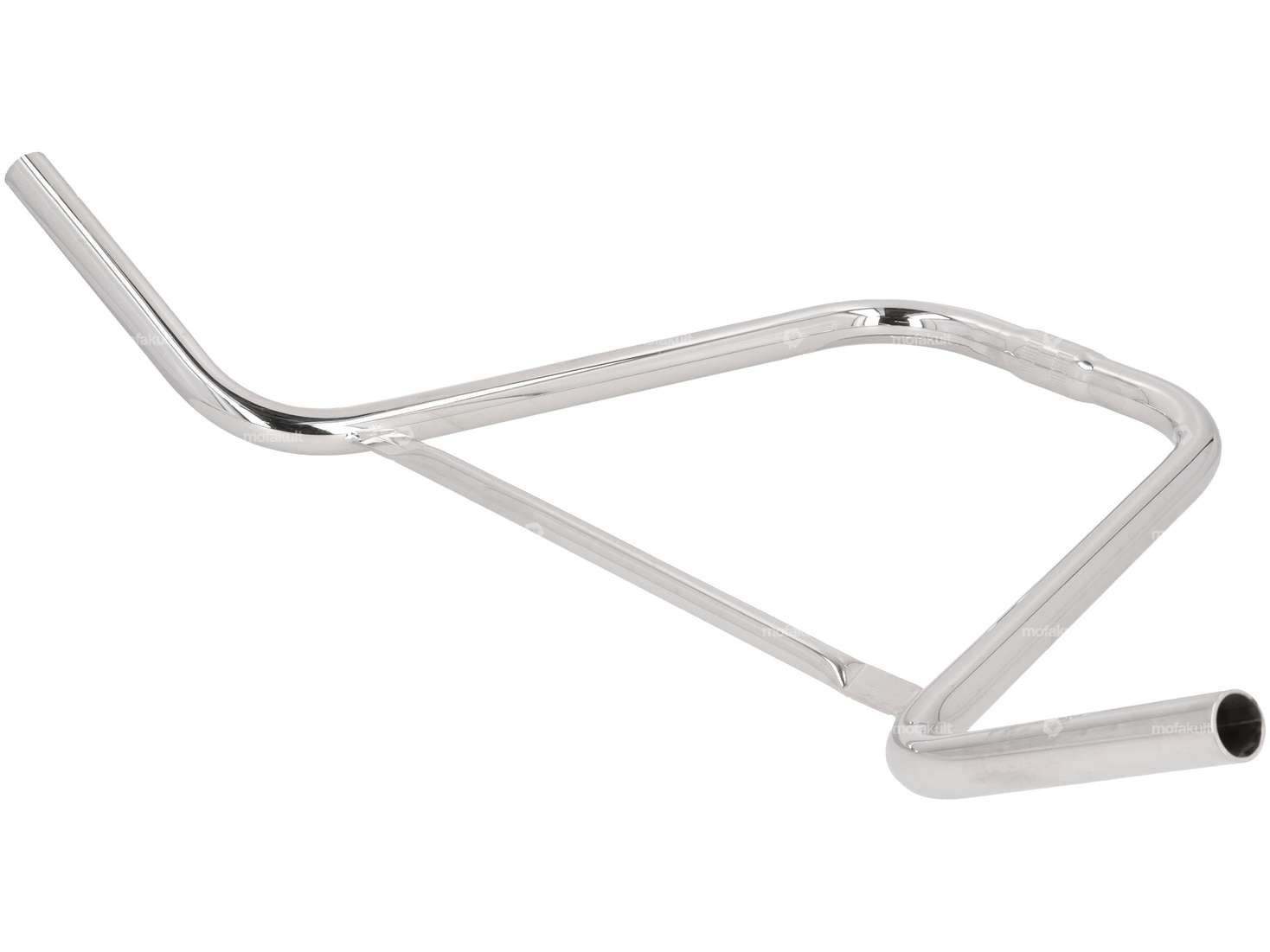 Guidon Potence 35 cm courbée avec entretoise Chrome Carousel Image 2