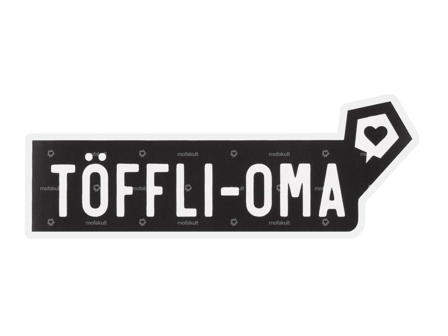 mk-Merch Autocollant "TÖFFLI-OMA" 25 x 100 mm Carousel Image 1