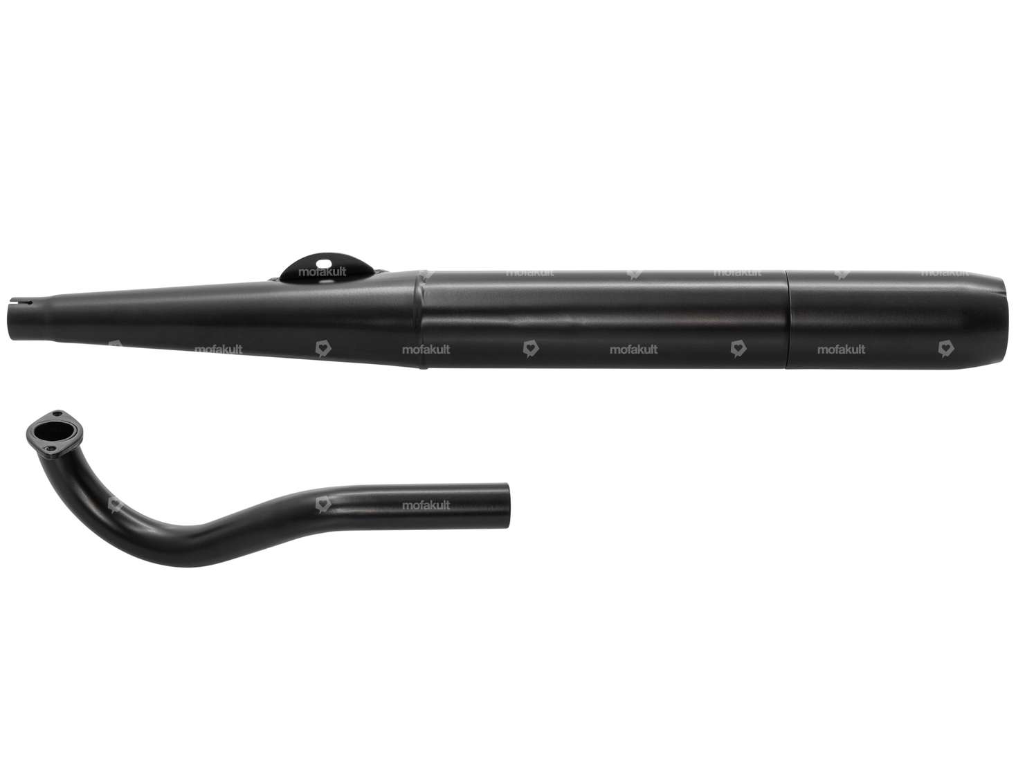 Exhaust cigar 28 mm black | Puch Maxi S, N / X30 NS, NL Carousel Image 1