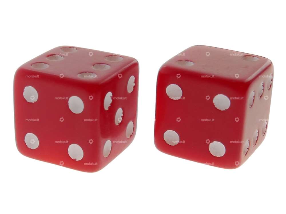 Valve caps cube red Carousel Image 1