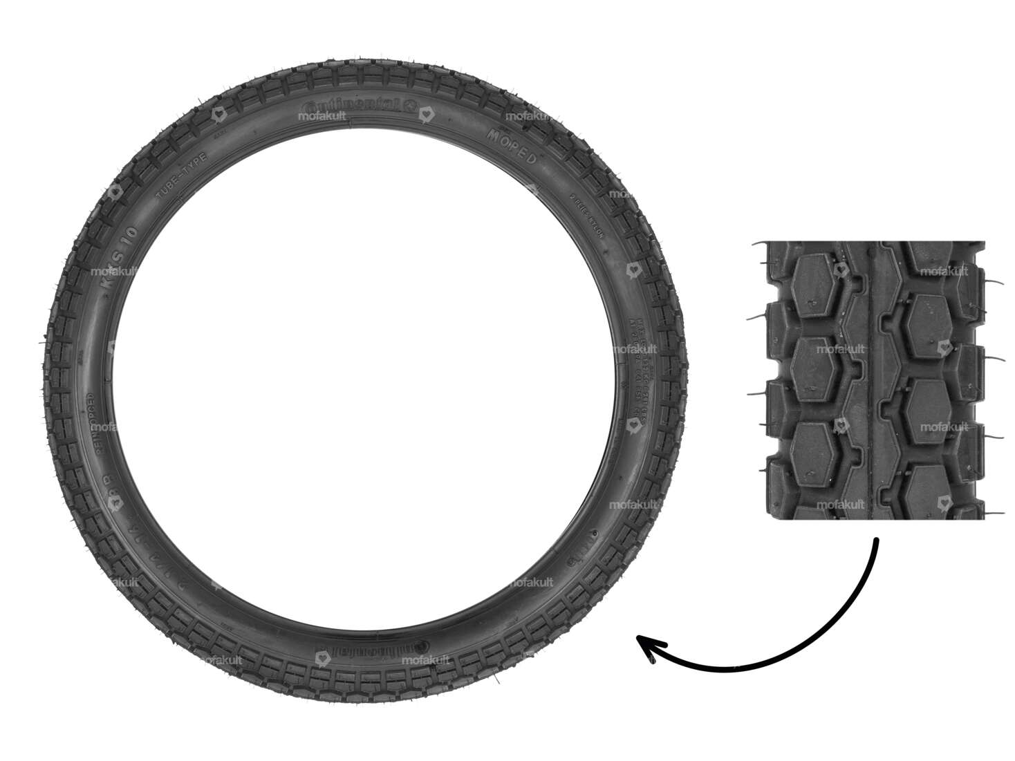 Continental 2.25 x 16" tires KKS Carousel Image 1