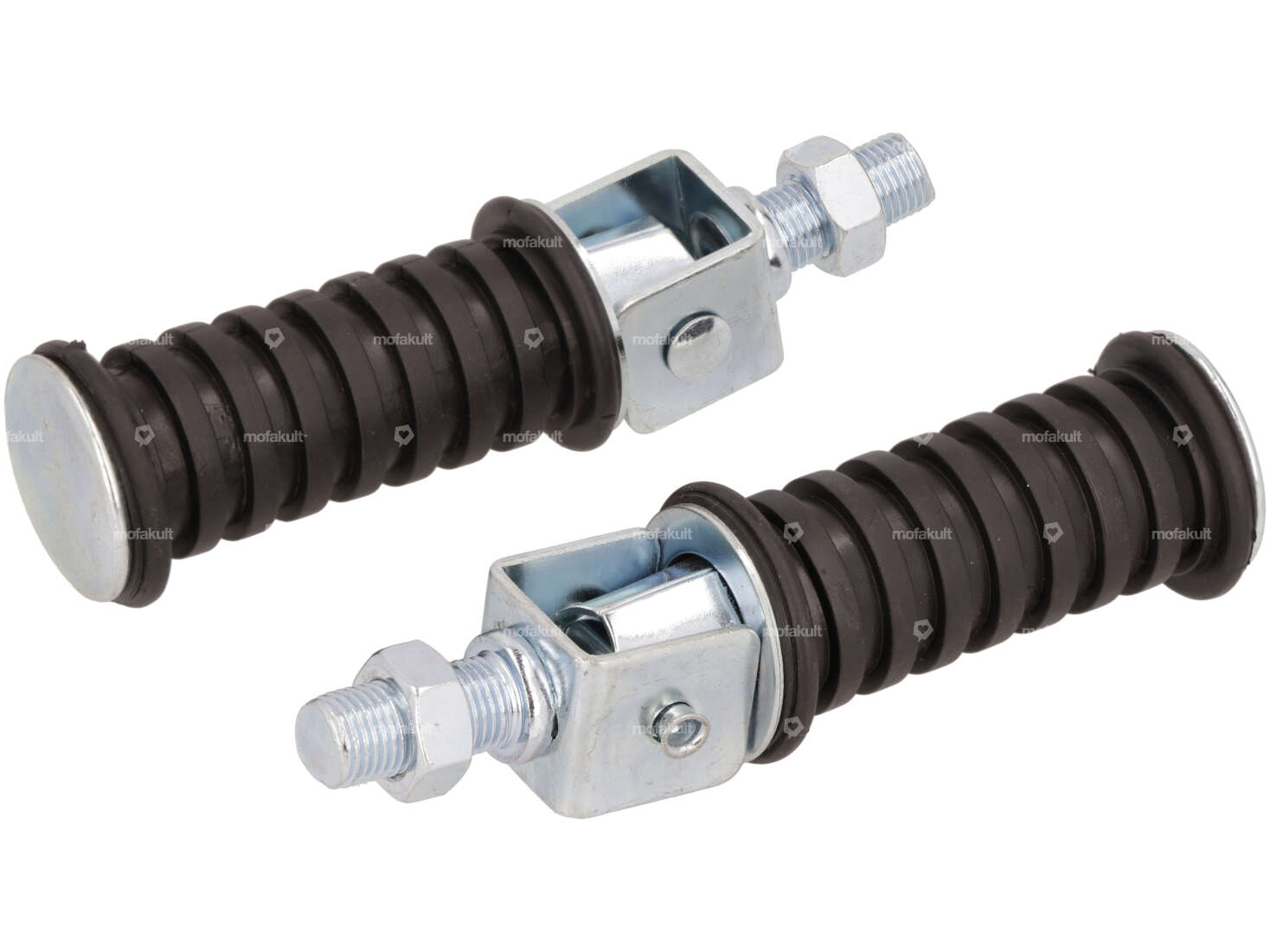 Repose-pieds escamotables ronds (avec filetage) Carousel Image 1