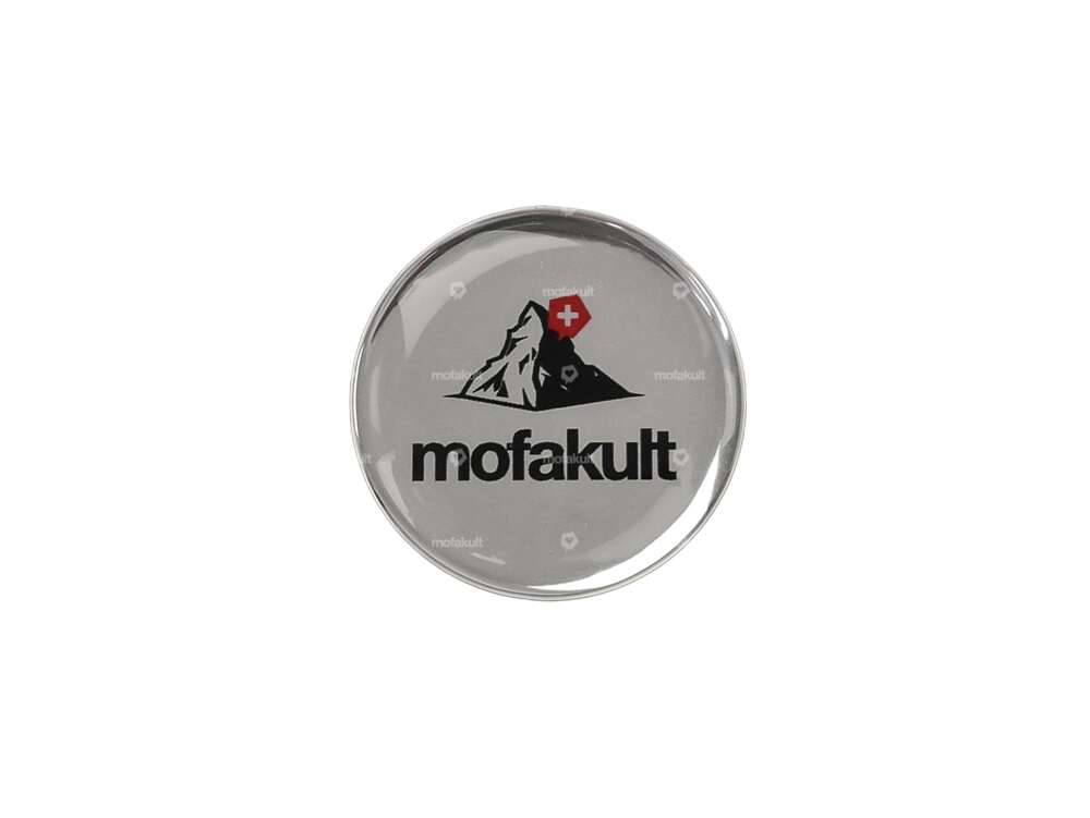 Autocollant mofakult chrome 3D silicone Ø 34 mm Carousel Image 1
