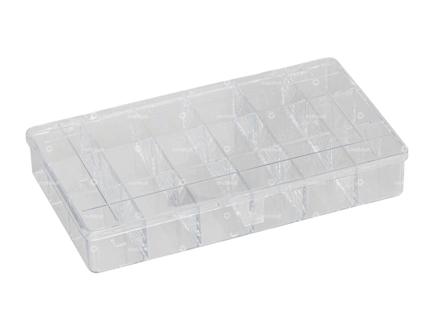 Coffret d'assortiment transparent 18 compartiments Carousel Image 1