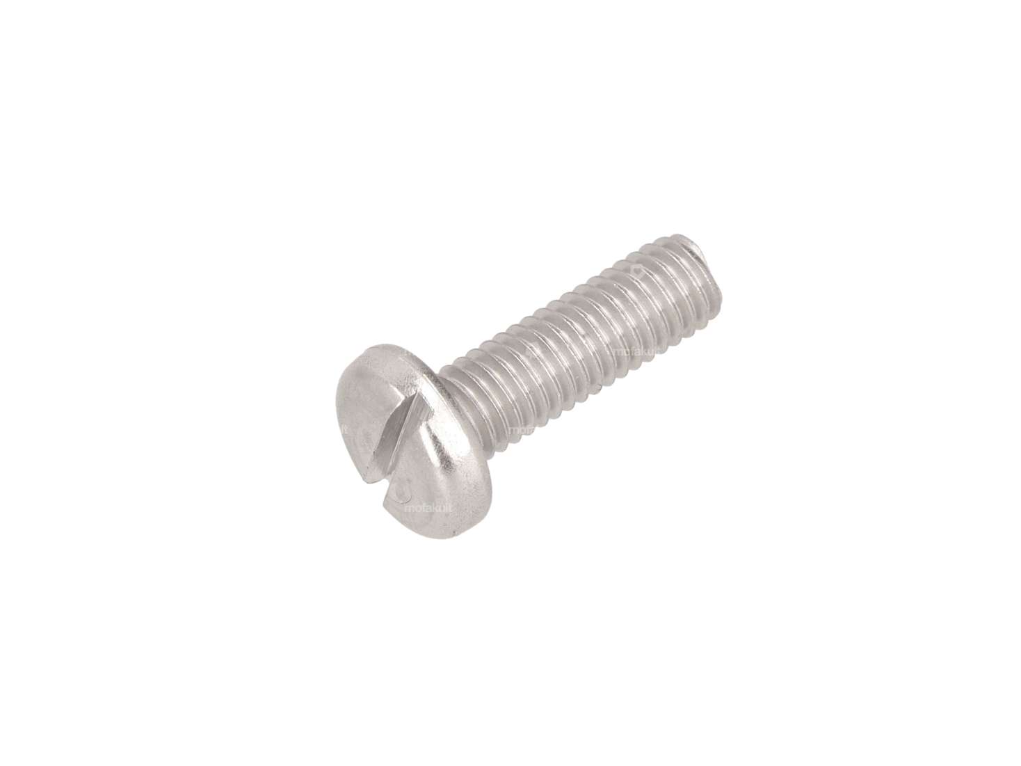 Vis M5x16 tête plate fendue Inox Carousel Image 1