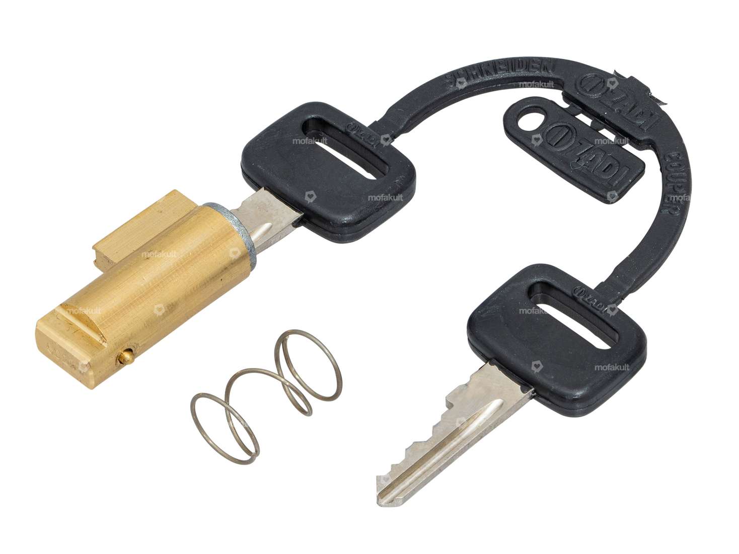 ZADI Antivol de direction 4 mm clé plastique | Piaggio Ciao, SI, Bravo, Boxer Carousel Image 1