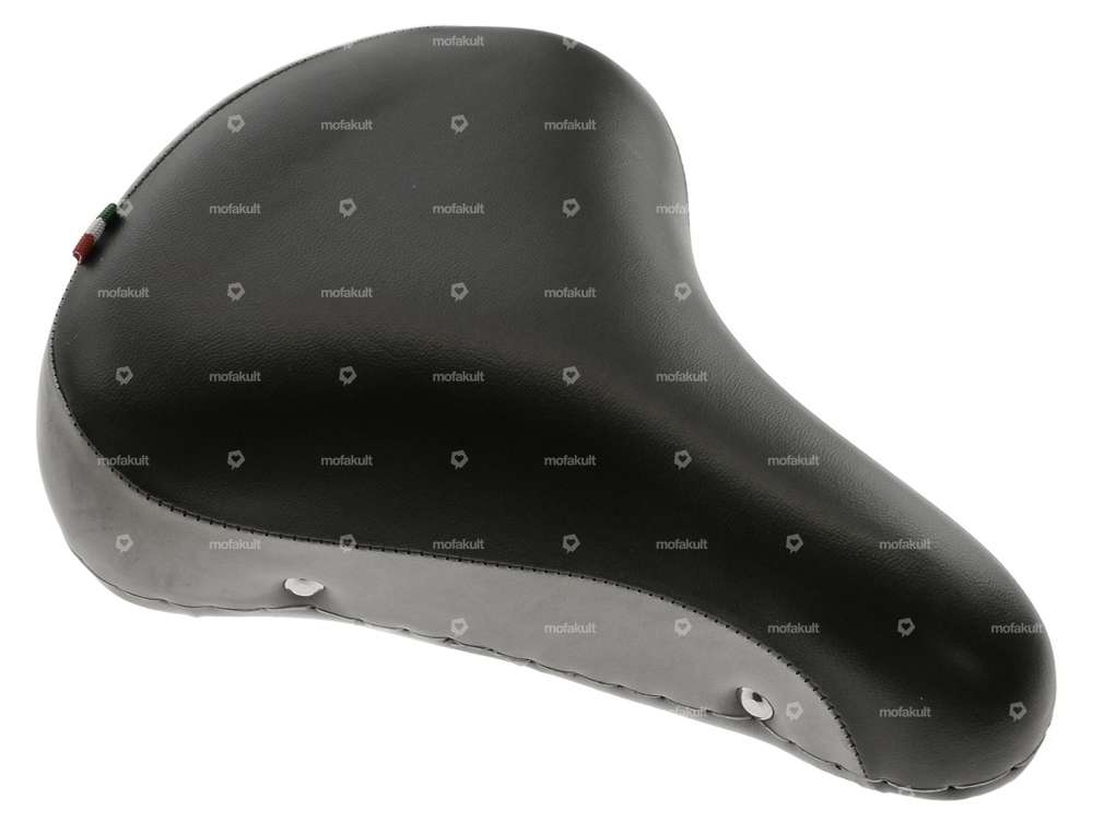 Selle Comfort à ressorts en tonneau noir / gris Carousel Image 6