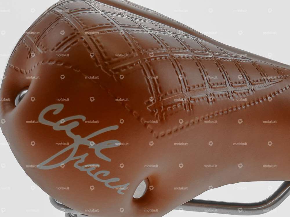 Selle Comfort à ressorts en tonneau marron Carousel Image 6