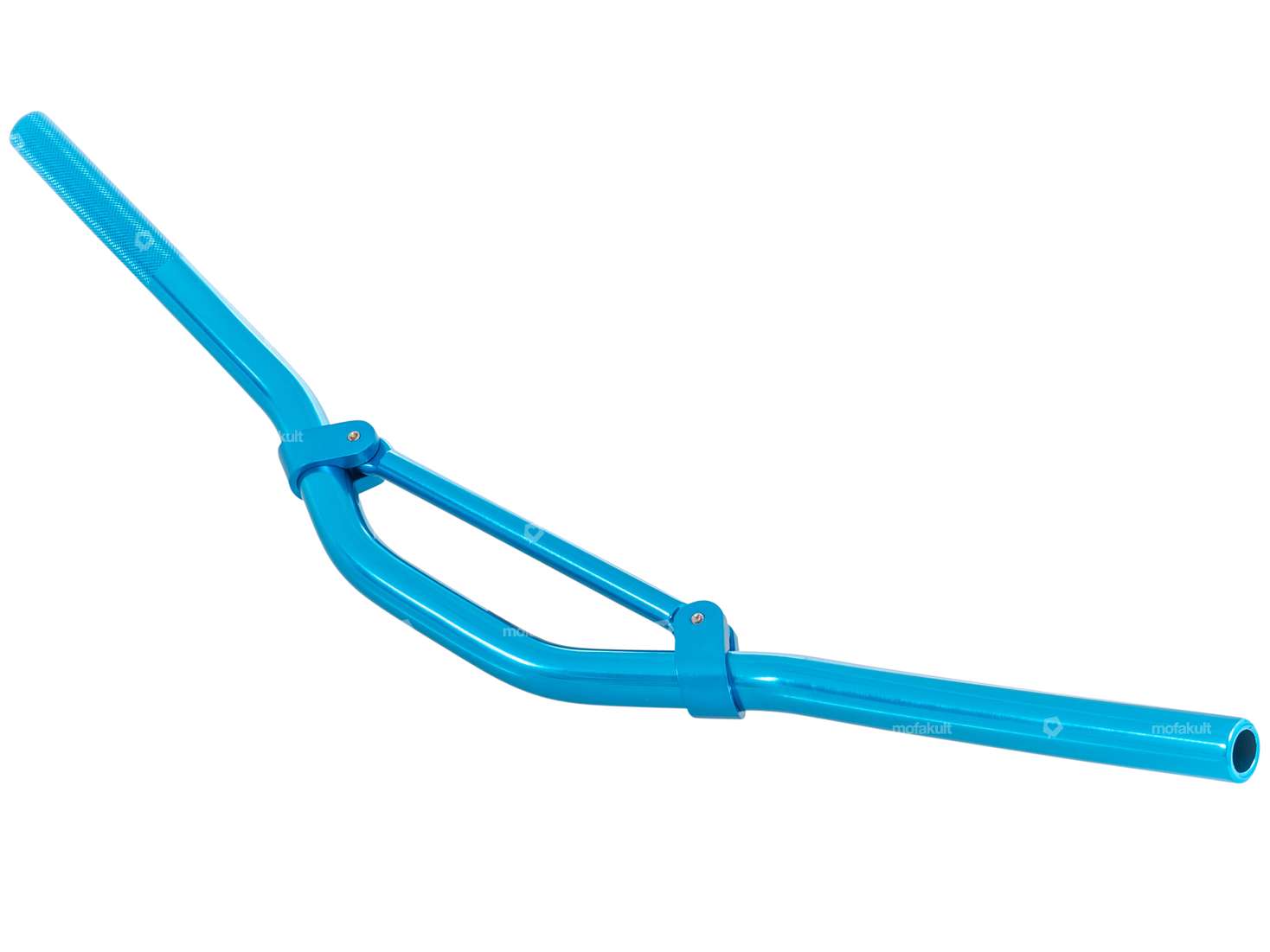 66HEROES Guidon de course plaque de fourche 7 cm alu bleu Carousel Image 2