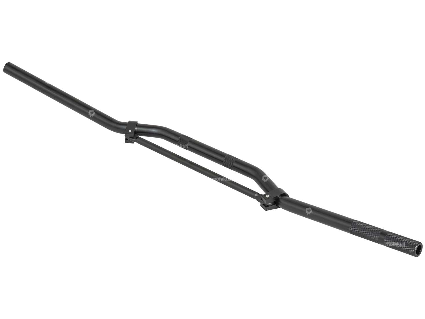 Guidon de course en aluminium, plaque de fourche de 7 cm de large, noir Carousel Image 2