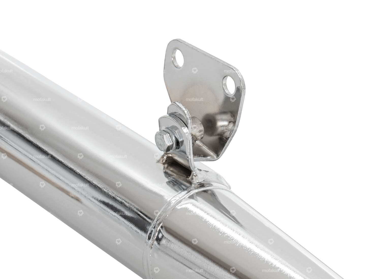 Sidepipe d'échappement 28 mm chrome | Tomos A3, A35 Carousel Image 4