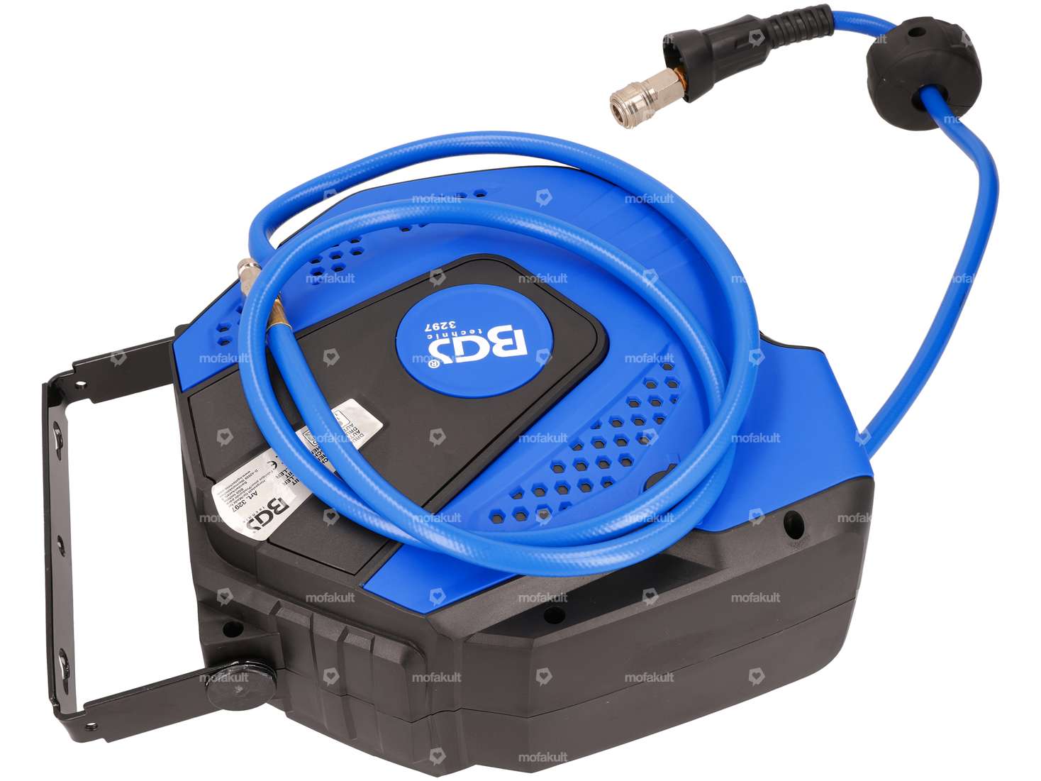 BGS Enrouleur de tuyau d'air comprimé montage mural 10m / raccord 1/4 Carousel Image 2