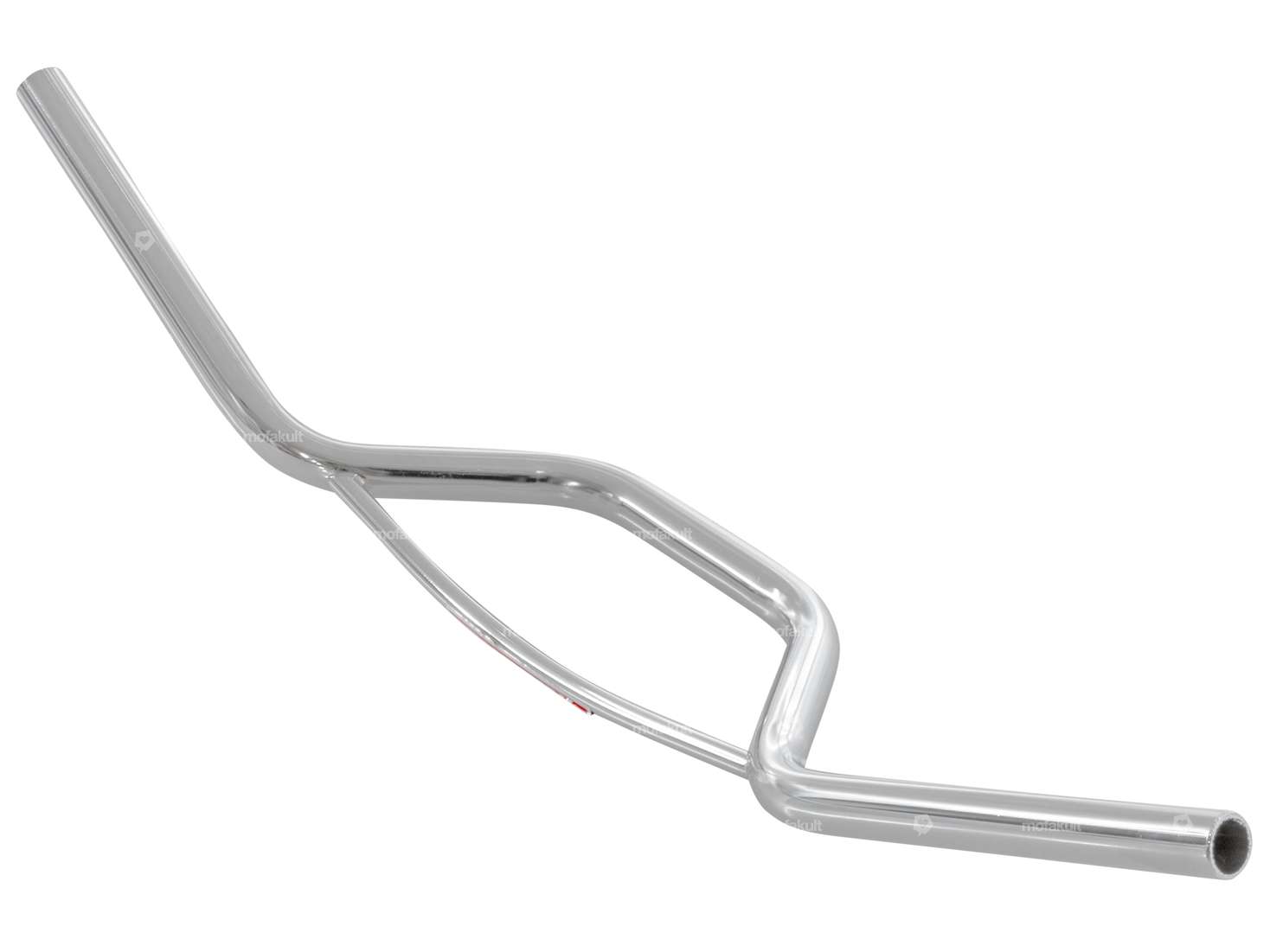 Guidon Plaque de fourche 13 cm courbée avec entretoise Chrome Carousel Image 2