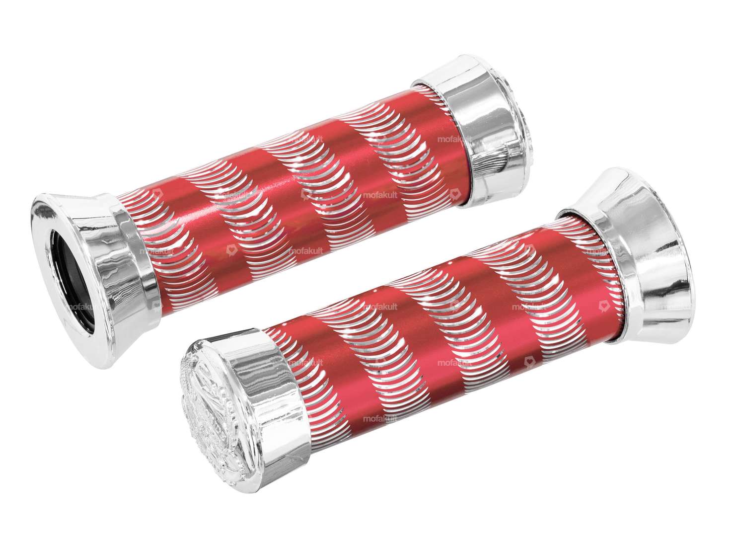 poignées aluminium spirale rouge Carousel Image 1