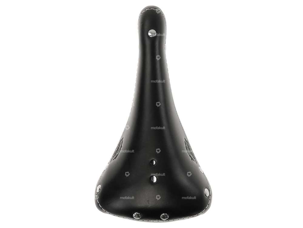 Selle cuir vintage noir Carousel Image 4