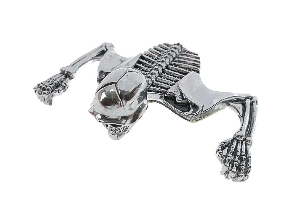 Visière Skull grande chromée Carousel Image 1