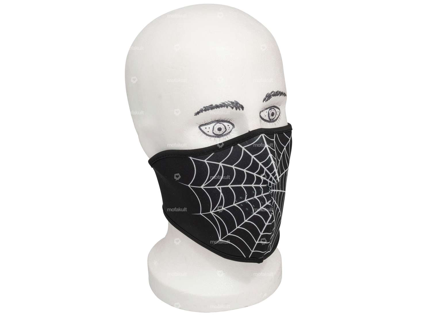 Masque facial "Spider Web" noir Carousel Image 1