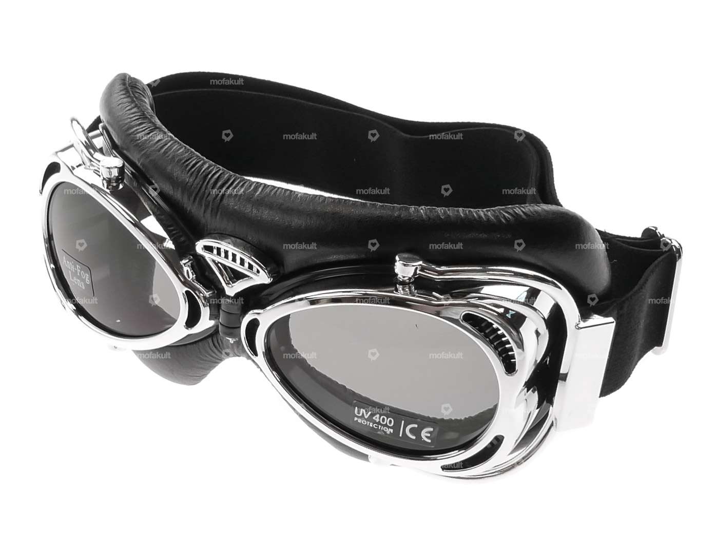 Lunettes d'aviateur vintage chromées Carousel Image 1